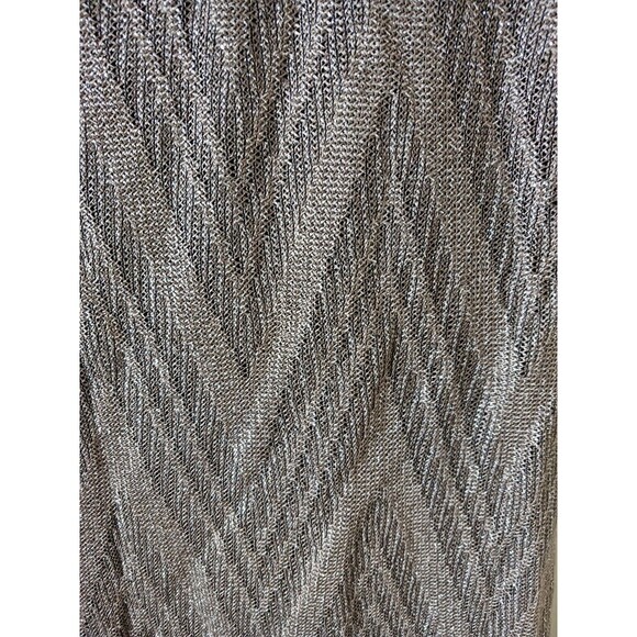 Vtg Jessica Howard Gold Lace Metallic Fringe Sheath Party Dress Y2K Size 8 - Picture 5 of 8